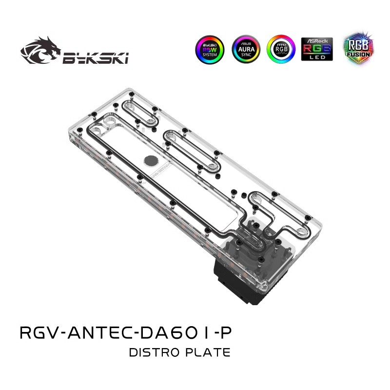 BYKSKI アクリル水路ボードフィット Antec DA6 - Distro Plate Ddc Pump Combo のレビューと価格